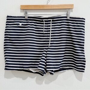 Club Monaco Horizontal Stripes Swimsuit Trunk Size XL